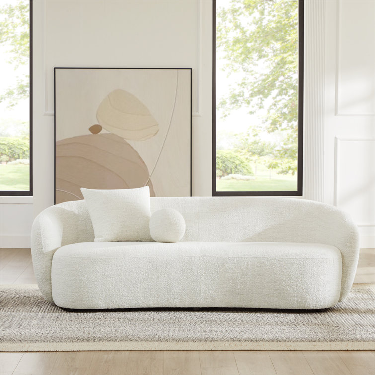 Wayfair curved sofa discount